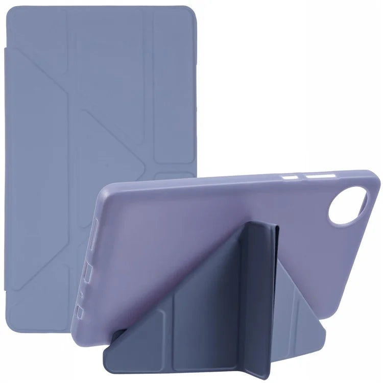 For Xiaomi Redmi Pad SE 4G 8.7 inch Case PU Leather+Silicone Origami Stand Protective Cover