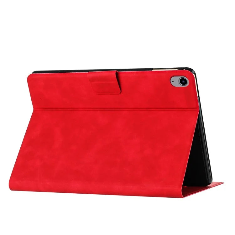 For iPad 10.9 (2022) Case Couple Cat Imprinted Microfiber Leather Smart Tablet Cover