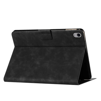 For iPad 10.9 (2022) Case Couple Cat Imprinted Microfiber Leather Smart Tablet Cover