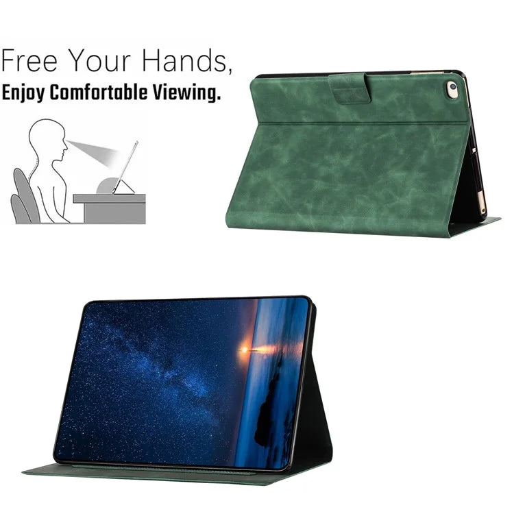 For iPad mini (2019) 7.9 Inch / Mini 4 / mini 3 / Mini 2 / Mini Case Couple Cat Imprinted Microfiber Leather Smart Tablet Cover