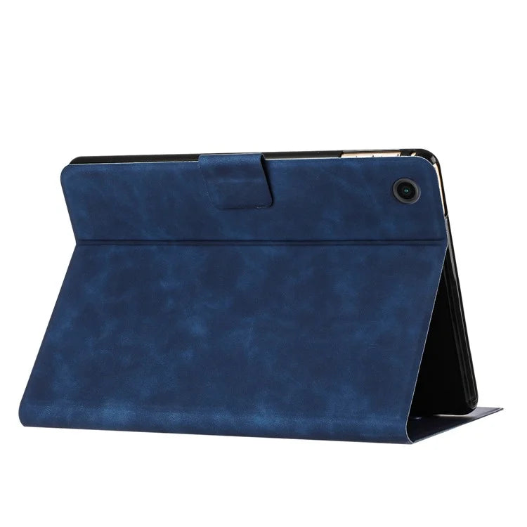 For Samsung Galaxy Tab A9+ SM-X210 / X216 / X218 Case Couple Cat Imprinted Microfiber Leather Smart Tablet Cover