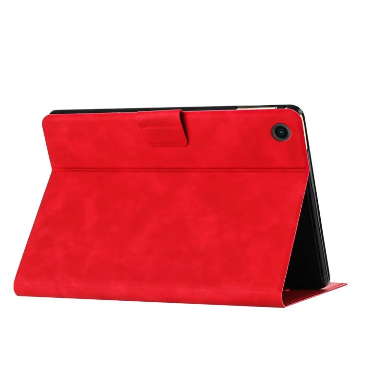 For Samsung Galaxy Tab A9+ SM-X210 / X216 / X218 Case Couple Cat Imprinted Microfiber Leather Smart Tablet Cover
