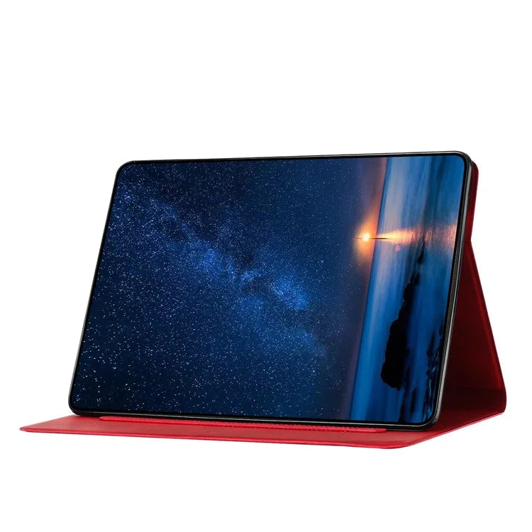 For Samsung Galaxy Tab A9+ SM-X210 / X216 / X218 Case Couple Cat Imprinted Microfiber Leather Smart Tablet Cover