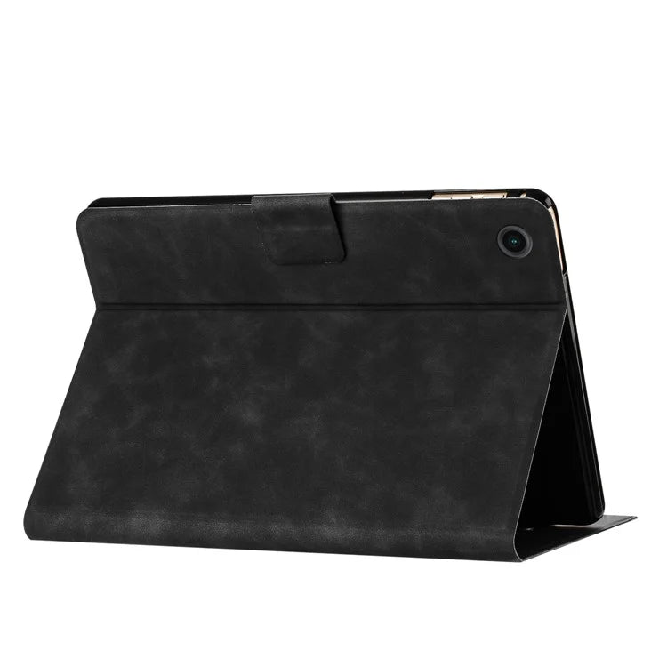 For Samsung Galaxy Tab A9+ SM-X210 / X216 / X218 Case Couple Cat Imprinted Microfiber Leather Smart Tablet Cover