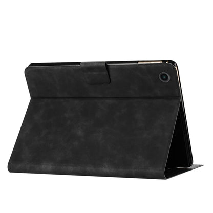 For Samsung Galaxy Tab A9+ SM-X210 / X216 / X218 Case Couple Cat Imprinted Microfiber Leather Smart Tablet Cover