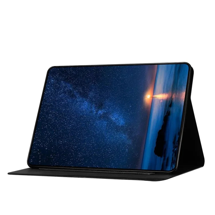 For Samsung Galaxy Tab A9+ SM-X210 / X216 / X218 Case Couple Cat Imprinted Microfiber Leather Smart Tablet Cover