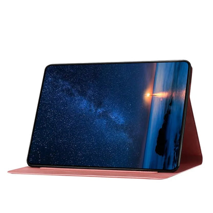 For Samsung Galaxy Tab A9+ SM-X210 / X216 / X218 Case Couple Cat Imprinted Microfiber Leather Smart Tablet Cover