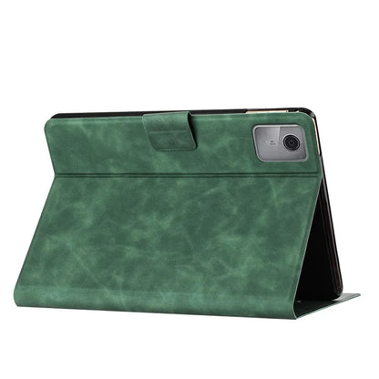 For Lenovo Tab M11 / Xiaoxin Pad 11 2024 TB-330FU Case Couple Cat Imprinted Microfiber Leather Smart Tablet Cover
