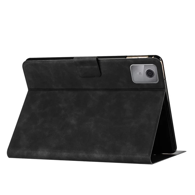 For Lenovo Tab M11 / Xiaoxin Pad 11 2024 TB-330FU Case Couple Cat Imprinted Microfiber Leather Smart Tablet Cover