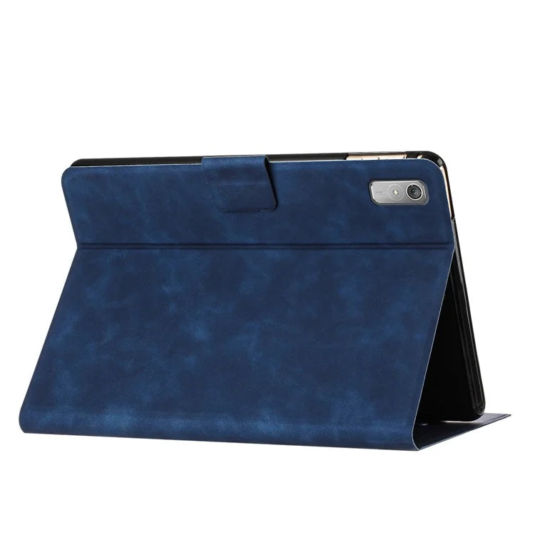 For Lenovo Tab P11 Gen 2 TB-350 Case Couple Cat Imprinted Microfiber Leather Smart Tablet Cover