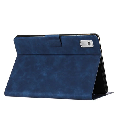 For Lenovo Tab M9 TB-310FU Case Couple Cat Imprinted Microfiber Leather Smart Tablet Cover