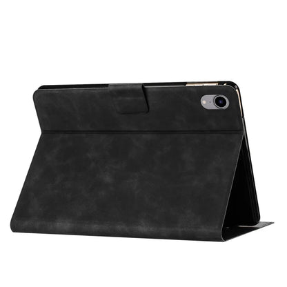 For iPad mini (2021) Case Couple Cat Imprinted Microfiber Leather Smart Tablet Cover