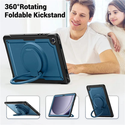 For Samsung Galaxy Tab A9+ SM-X210 / X216 / X218 Case PC+TPU Tablet Cover with Kickstand, Pencil Holder