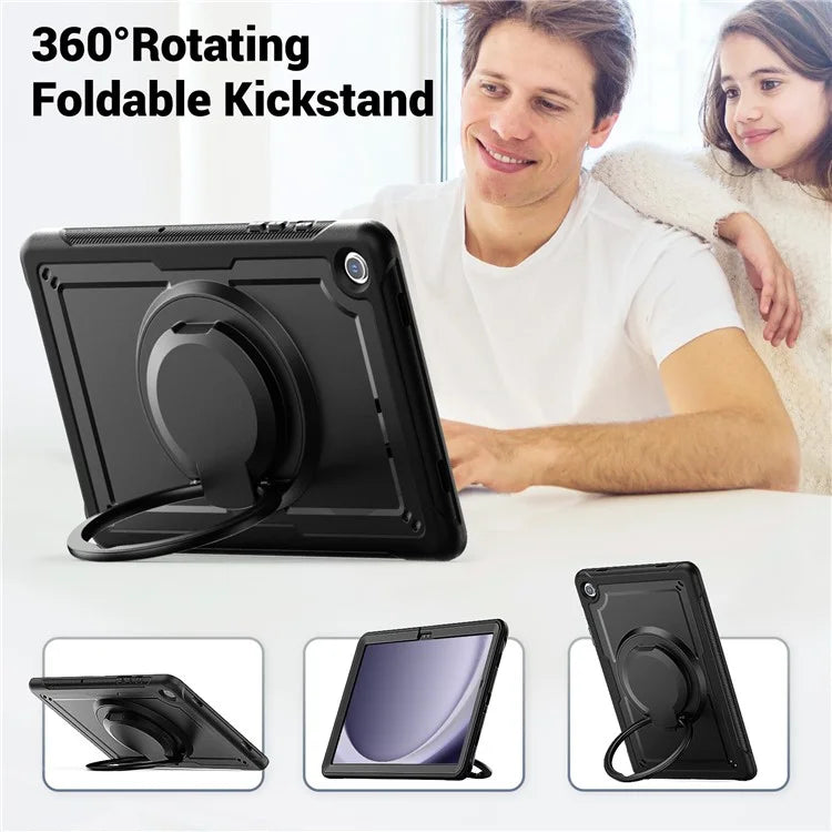 For Samsung Galaxy Tab A9+ SM-X210 / X216 / X218 Case PC+TPU Tablet Cover with Kickstand, Pencil Holder
