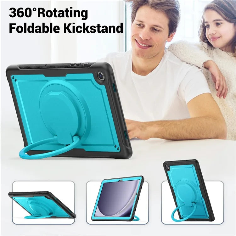 For Samsung Galaxy Tab A9+ SM-X210 / X216 / X218 Case PC+TPU Tablet Cover with Kickstand, Pencil Holder