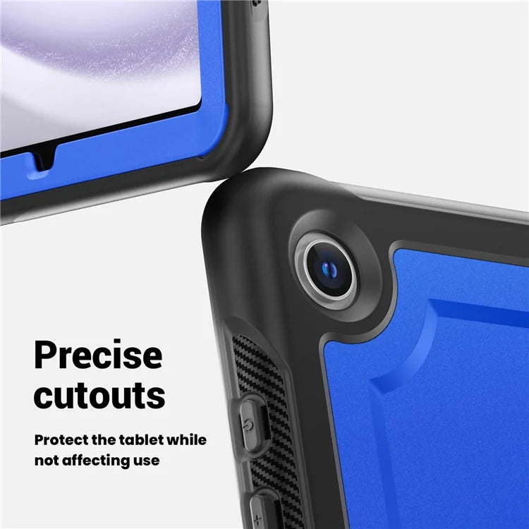 For Samsung Galaxy Tab A9+ SM-X210 / X216 / X218 Case PC+TPU Tablet Cover with Kickstand, Pencil Holder
