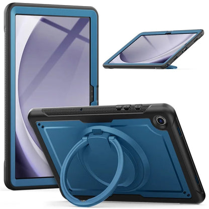 For Samsung Galaxy Tab A9+ SM-X210 / X216 / X218 Case Kickstand PC+TPU Tablet Cover with Strap, Pencil Holder