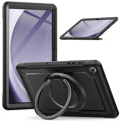 For Samsung Galaxy Tab A9+ SM-X210 / X216 / X218 Case Kickstand PC+TPU Tablet Cover with Strap, Pencil Holder
