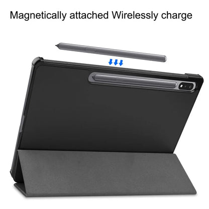 For Samsung Galaxy Tab S10+ Case Anti-Drop Leather Stand Tablet Cover