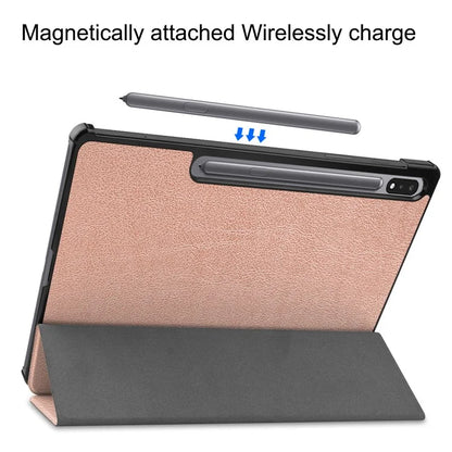 For Samsung Galaxy Tab S10+ Case Anti-Drop Leather Stand Tablet Cover