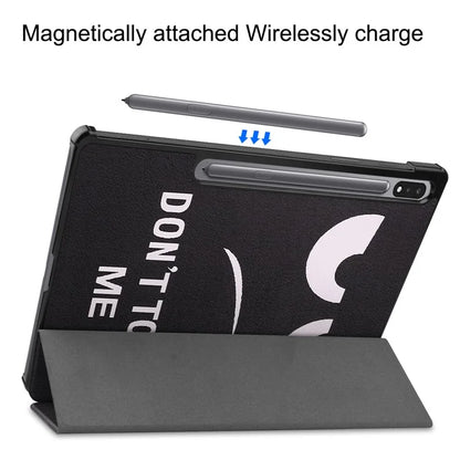 For Samsung Galaxy Tab S10+ Case Pattern Print Leather Stand Tablet Cover