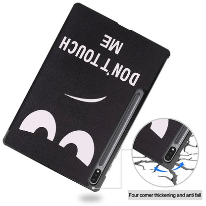 For Samsung Galaxy Tab S10+ Case Pattern Print Leather Stand Tablet Cover