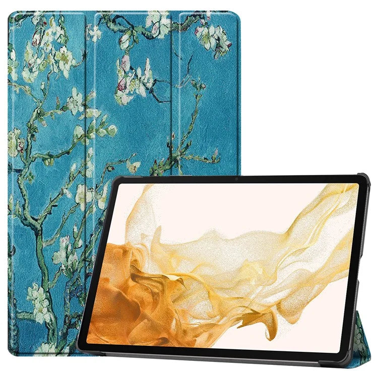For Samsung Galaxy Tab S10+ Case Pattern Print Leather Stand Tablet Cover