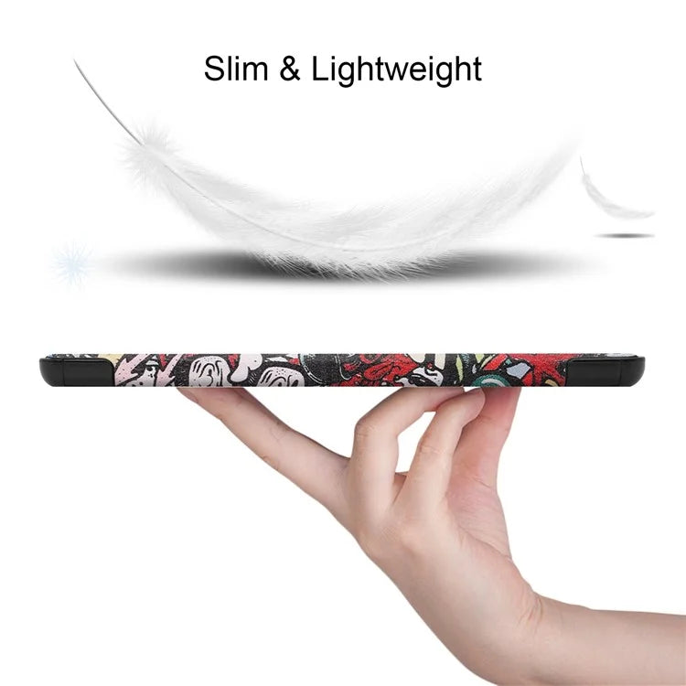 For Samsung Galaxy Tab S10+ Case Pattern Print Leather Stand Tablet Cover