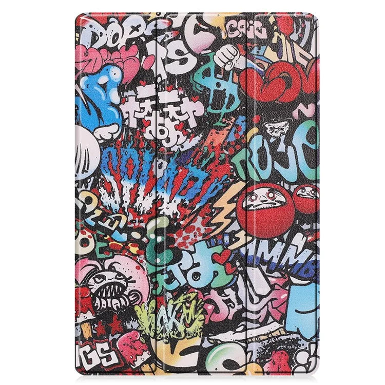 For Samsung Galaxy Tab S10+ Case Pattern Print Leather Stand Tablet Cover