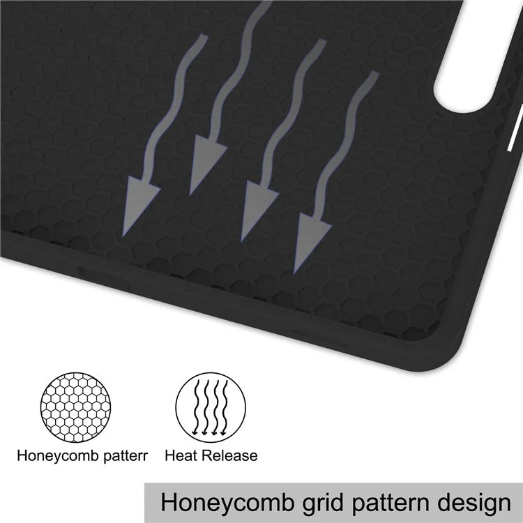 For Samsung Galaxy Tab S10+ Stand Case Shock-Absorbent Leather Tablet Cover with Pen Slot