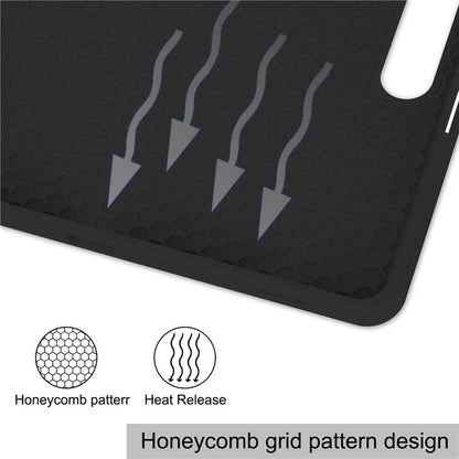For Samsung Galaxy Tab S10+ Stand Case Shock-Absorbent Leather Tablet Cover with Pen Slot