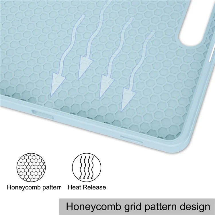 For Samsung Galaxy Tab S10+ Stand Case Shock-Absorbent Leather Tablet Cover with Pen Slot