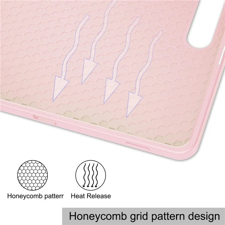 For Samsung Galaxy Tab S10+ Stand Case Shock-Absorbent Leather Tablet Cover with Pen Slot