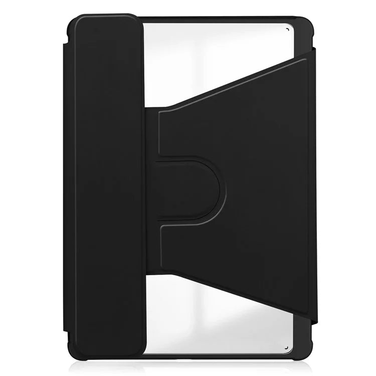 For Samsung Galaxy Tab S10 Plus Case 360° Rotary Stand PU Leather+Acrylic Tablet Cover (Without Keyboard)