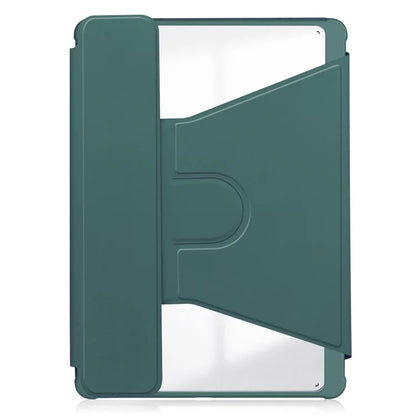 For Samsung Galaxy Tab S10 Plus Case 360° Rotary Stand PU Leather+Acrylic Tablet Cover (Without Keyboard)