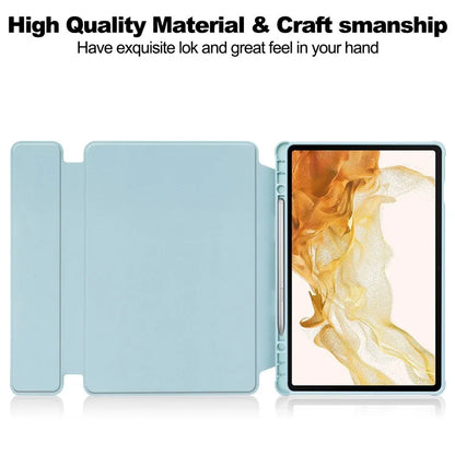 For Samsung Galaxy Tab S10 Plus Case 360° Rotary Stand PU Leather+Acrylic Tablet Cover (Without Keyboard)