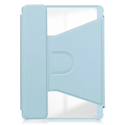 For Samsung Galaxy Tab S10+ Case 360° Rotary Stand PU Leather+Acrylic Tablet Cover (With Keyboard)