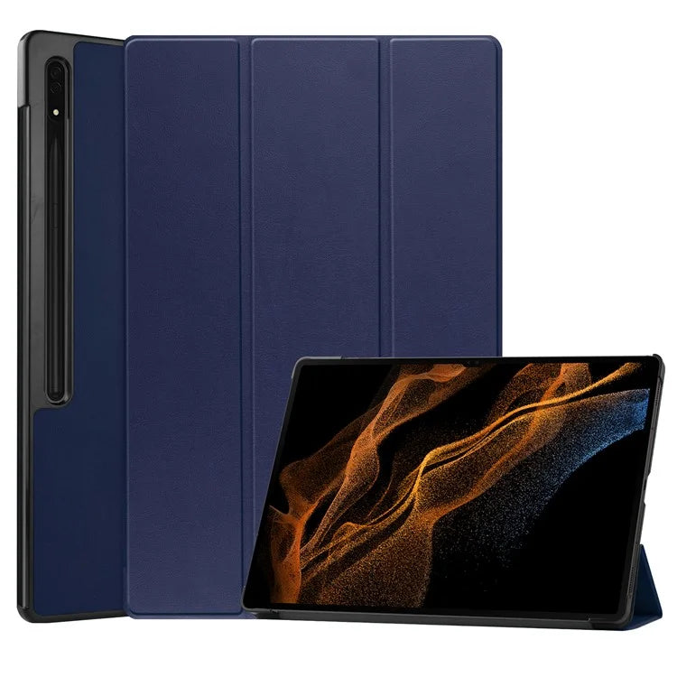 For Samsung Galaxy Tab S10 Ultra Case Anti-Drop Leather Stand Tablet Cover