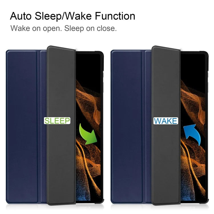 For Samsung Galaxy Tab S10 Ultra Case Anti-Drop Leather Stand Tablet Cover