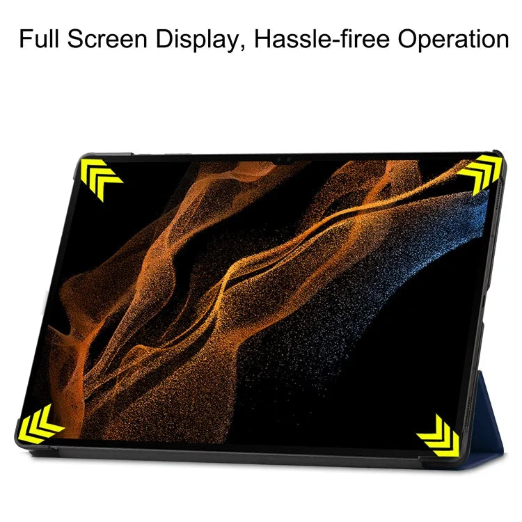 For Samsung Galaxy Tab S10 Ultra Case Anti-Drop Leather Stand Tablet Cover