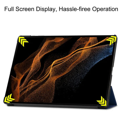For Samsung Galaxy Tab S10 Ultra Case Anti-Drop Leather Stand Tablet Cover