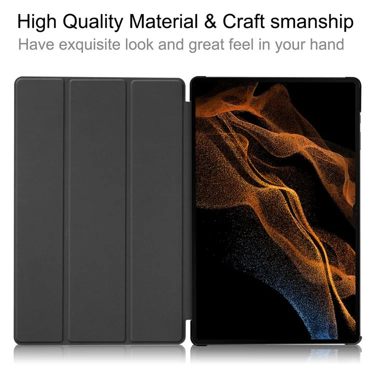 For Samsung Galaxy Tab S10 Ultra Case Anti-Drop Leather Stand Tablet Cover