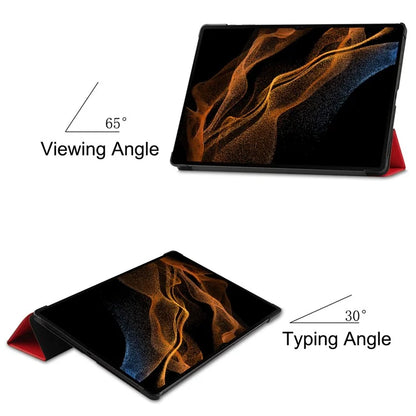 For Samsung Galaxy Tab S10 Ultra Case Anti-Drop Leather Stand Tablet Cover