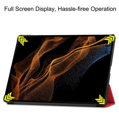 For Samsung Galaxy Tab S10 Ultra Case Anti-Drop Leather Stand Tablet Cover