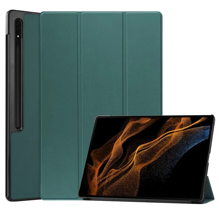 For Samsung Galaxy Tab S10 Ultra Case Anti-Drop Leather Stand Tablet Cover