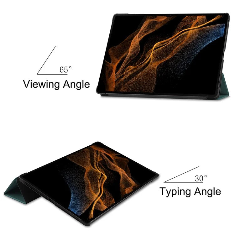 For Samsung Galaxy Tab S10 Ultra Case Anti-Drop Leather Stand Tablet Cover