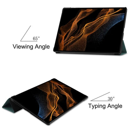 For Samsung Galaxy Tab S10 Ultra Case Anti-Drop Leather Stand Tablet Cover