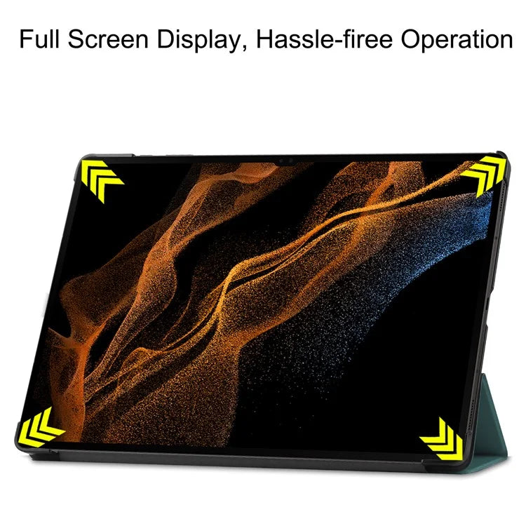 For Samsung Galaxy Tab S10 Ultra Case Anti-Drop Leather Stand Tablet Cover