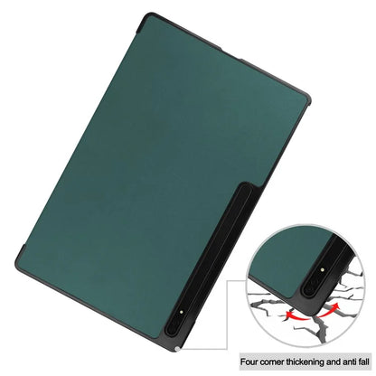 For Samsung Galaxy Tab S10 Ultra Case Anti-Drop Leather Stand Tablet Cover