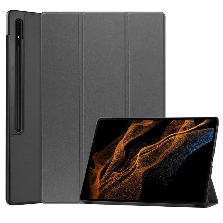 For Samsung Galaxy Tab S10 Ultra Case Anti-Drop Leather Stand Tablet Cover